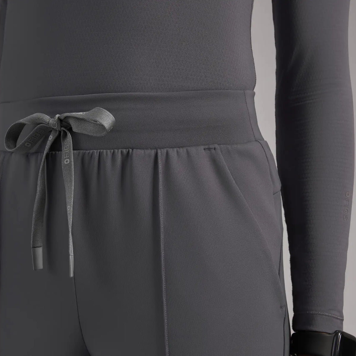 Salina High-Rise Wide-Leg Scrub Pant