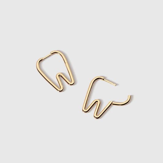Tooth Hoop Earrings
