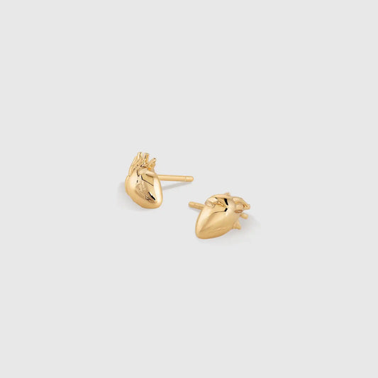 Anatomical Heart Stud Earrings