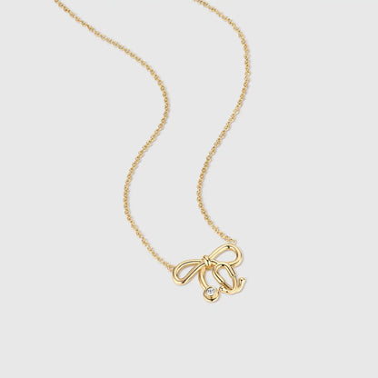 Stethoscope Bow Necklace