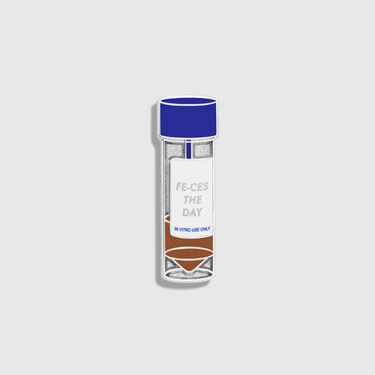 Feces the Day Enamel Pin