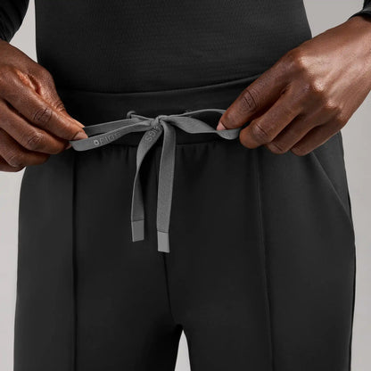 Piedra High-Rise Straight-Leg Scrub Pant