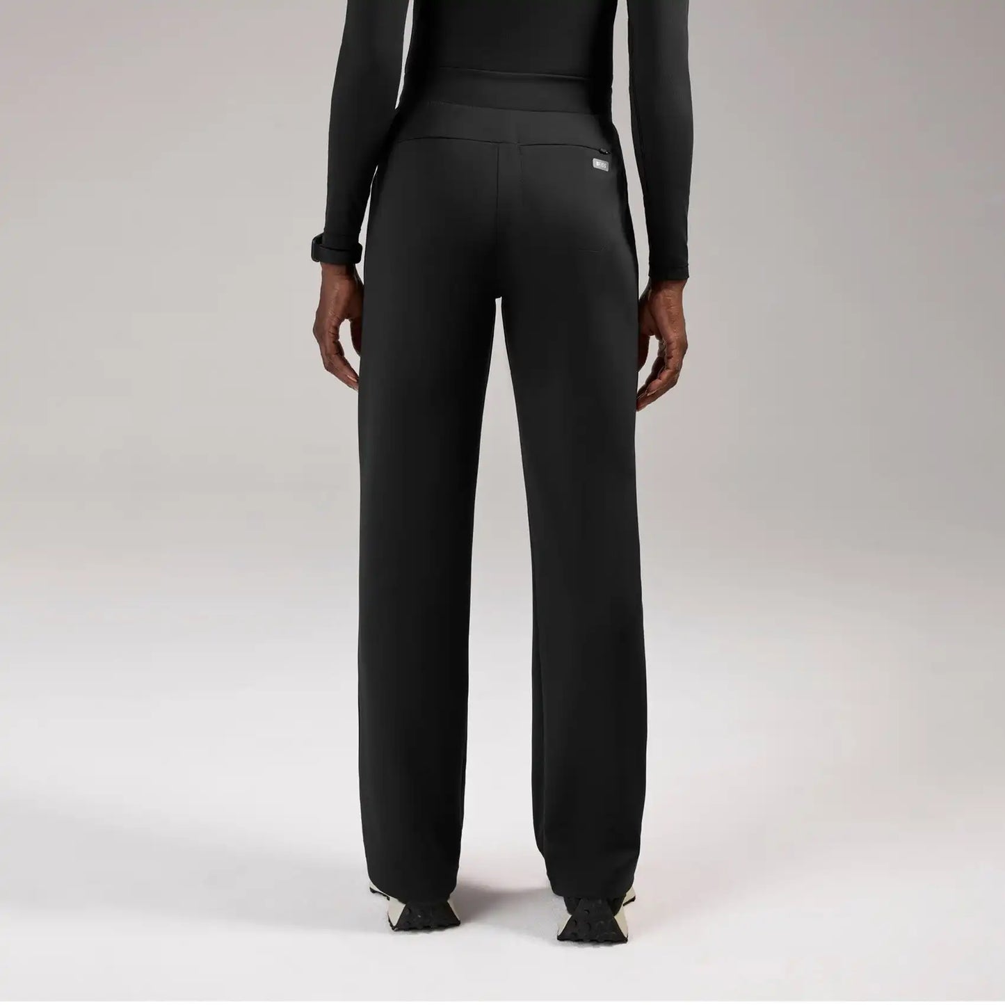 Piedra High-Rise Straight-Leg Scrub Pant