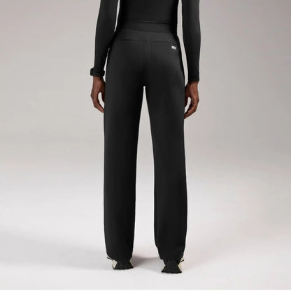 Piedra High-Rise Straight-Leg Scrub Pant