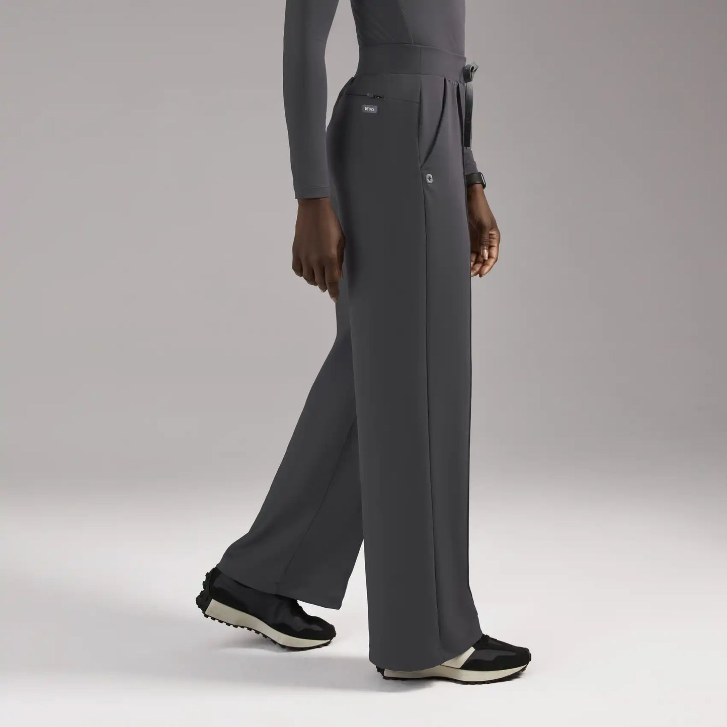 Salina High-Rise Wide-Leg Scrub Pant