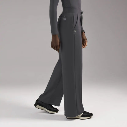 Salina High-Rise Wide-Leg Scrub Pant
