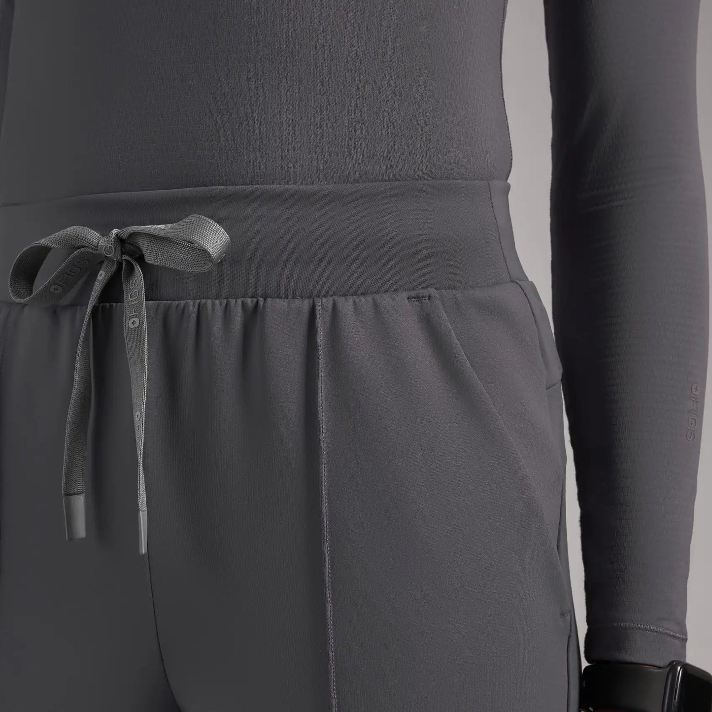 Salina High-Rise Wide-Leg Scrub Pant