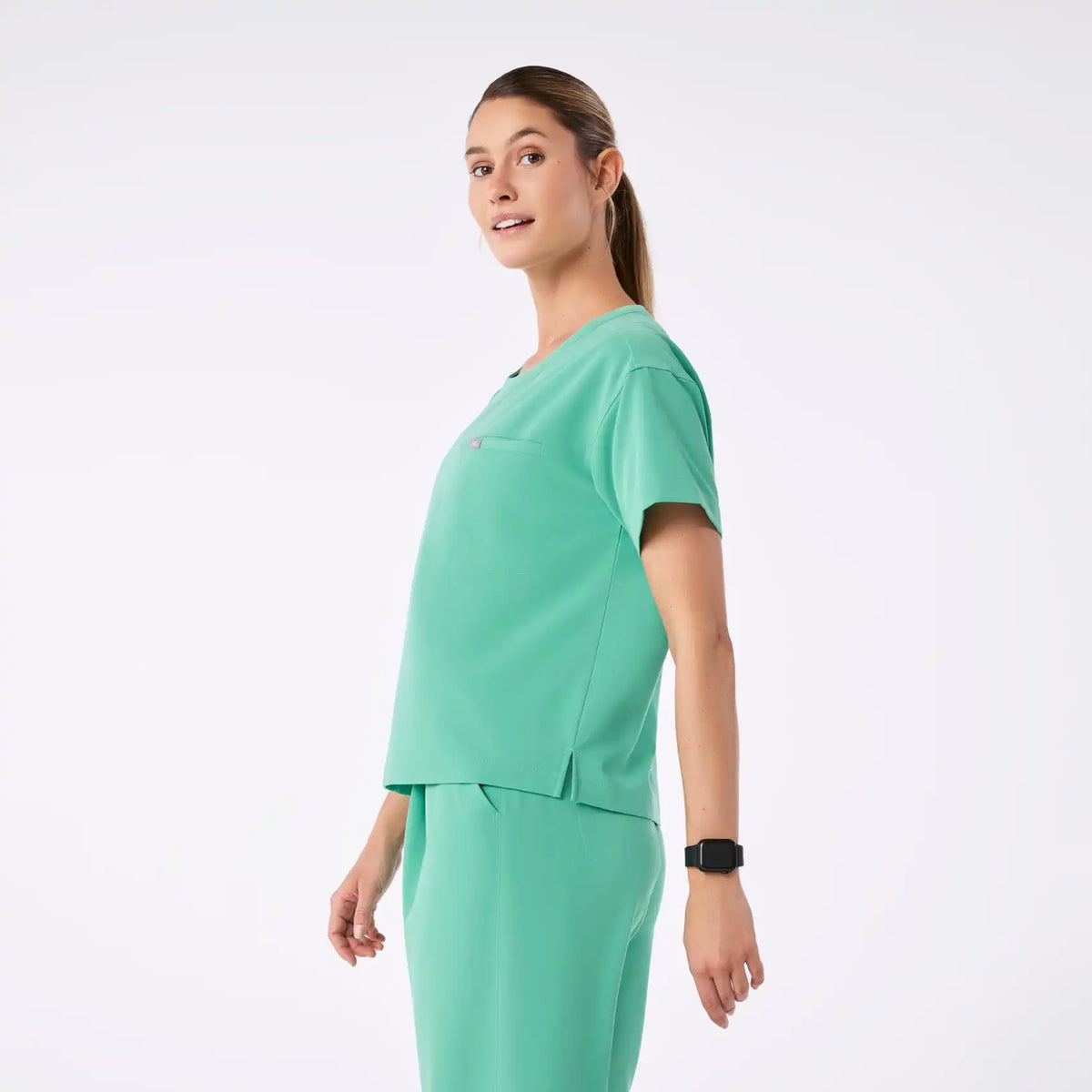 Cabral Relaxed Crewneck Scrub Top