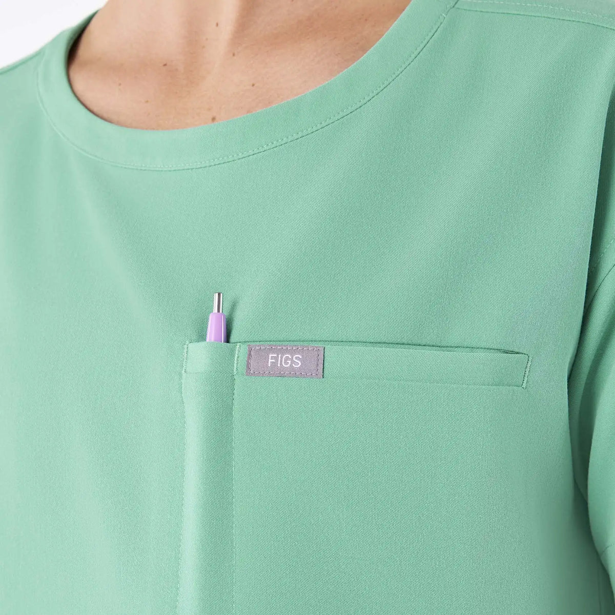Cabral Relaxed Crewneck Scrub Top