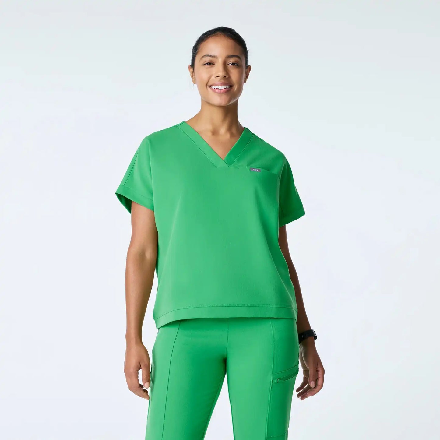 Carlota Relaxed V-Neck Scrub Top