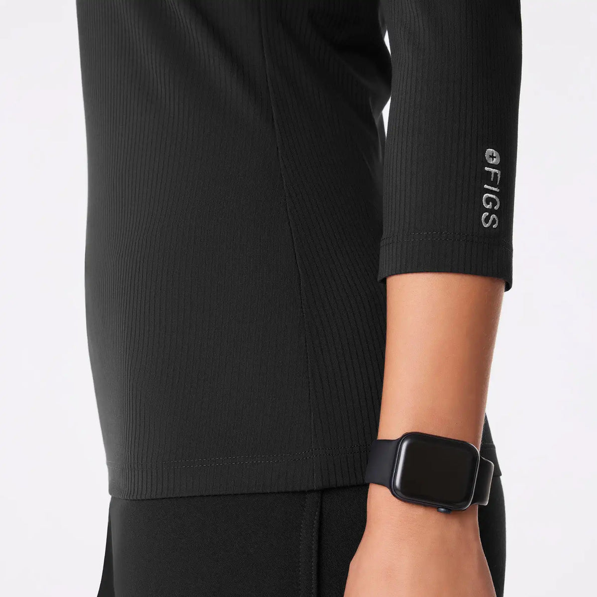 Palmer Ribbed ¾ Sleeve Underscrub