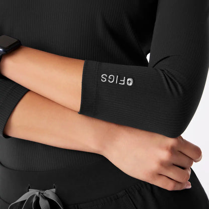Palmer Ribbed ¾ Sleeve Underscrub