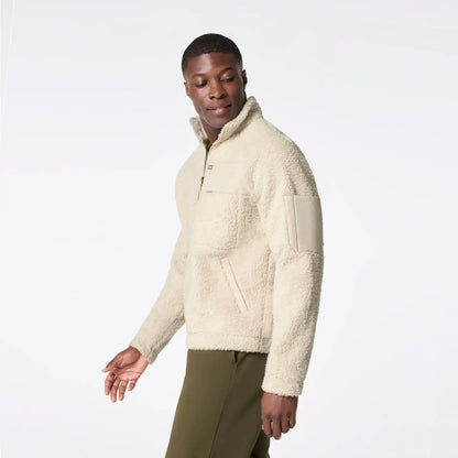 High-Pile Fleece Bomber Jacket