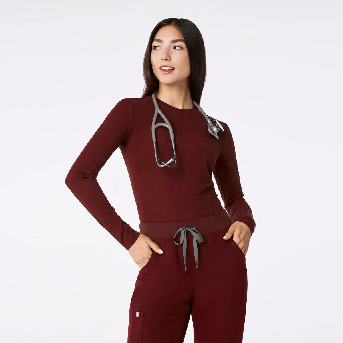 Palmer Ribbed Long-Sleeve Underscrub