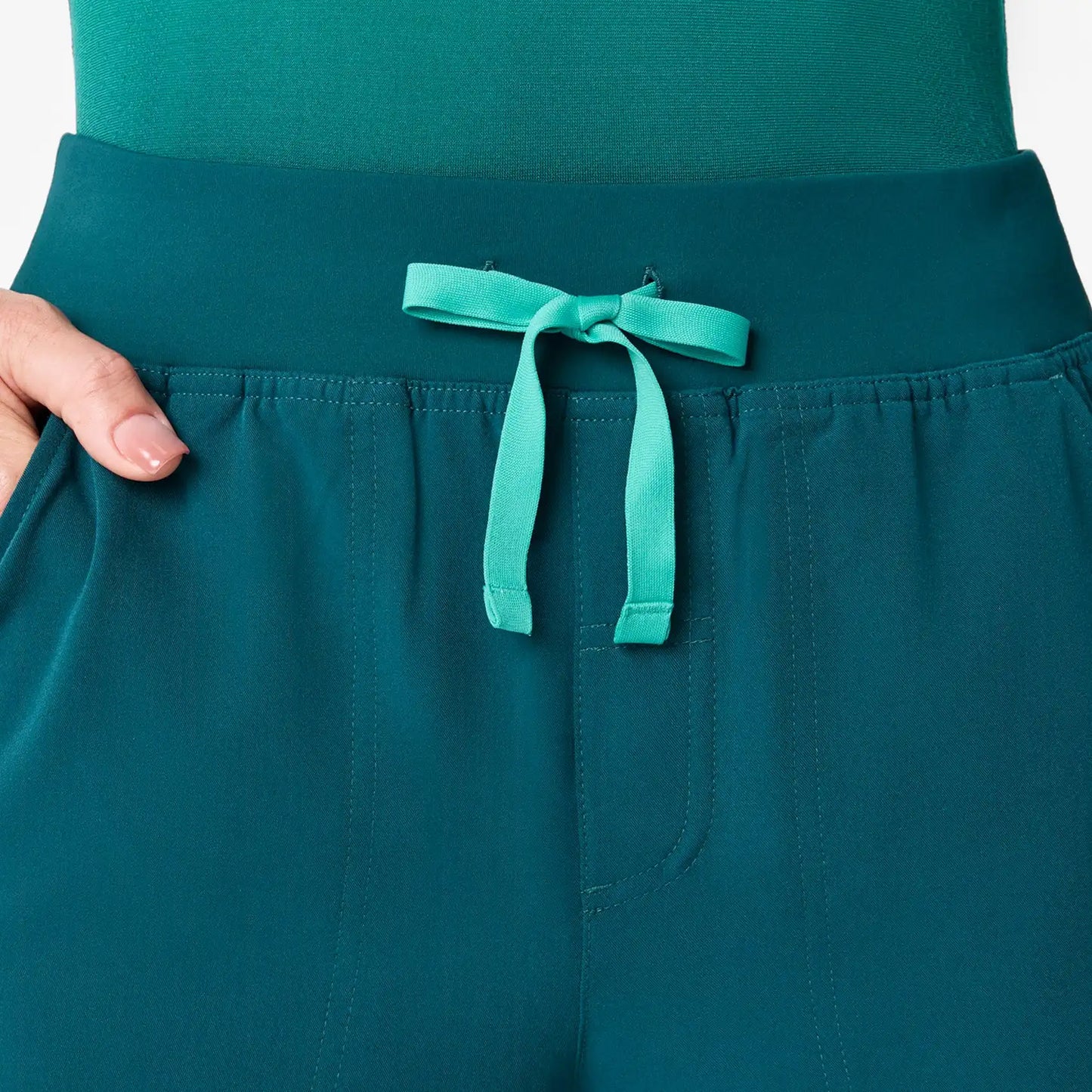 Isabel High-Rise Wide-Leg Scrub Pant