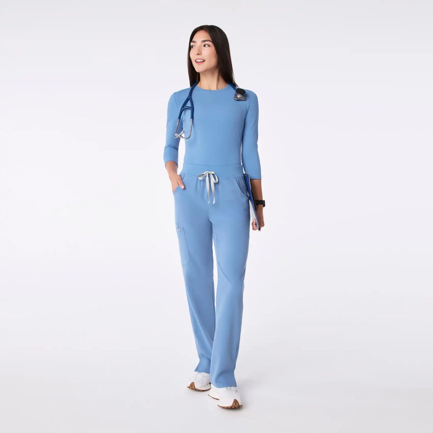 Palmer Ribbed ¾ Sleeve Underscrub