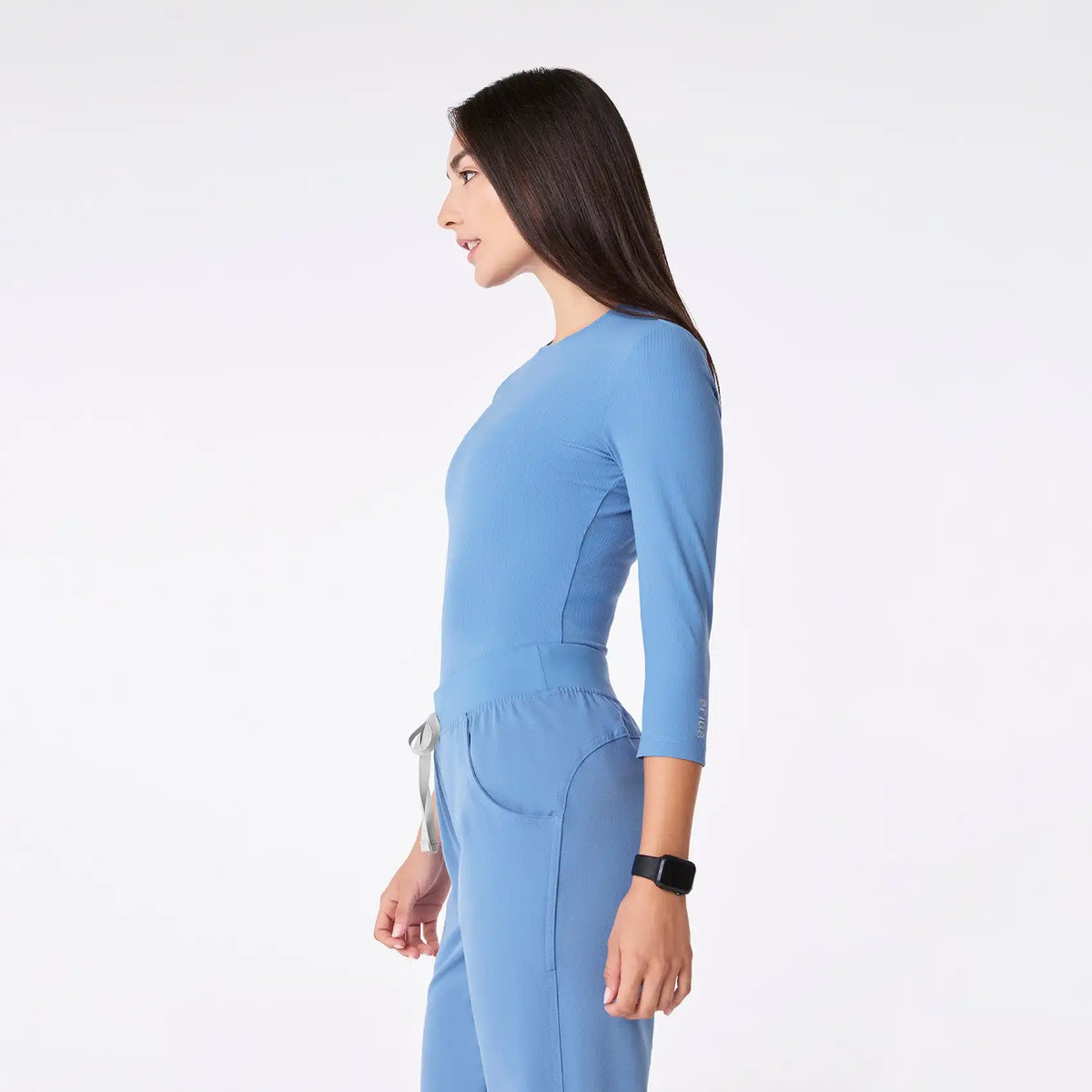 Palmer Ribbed ¾ Sleeve Underscrub