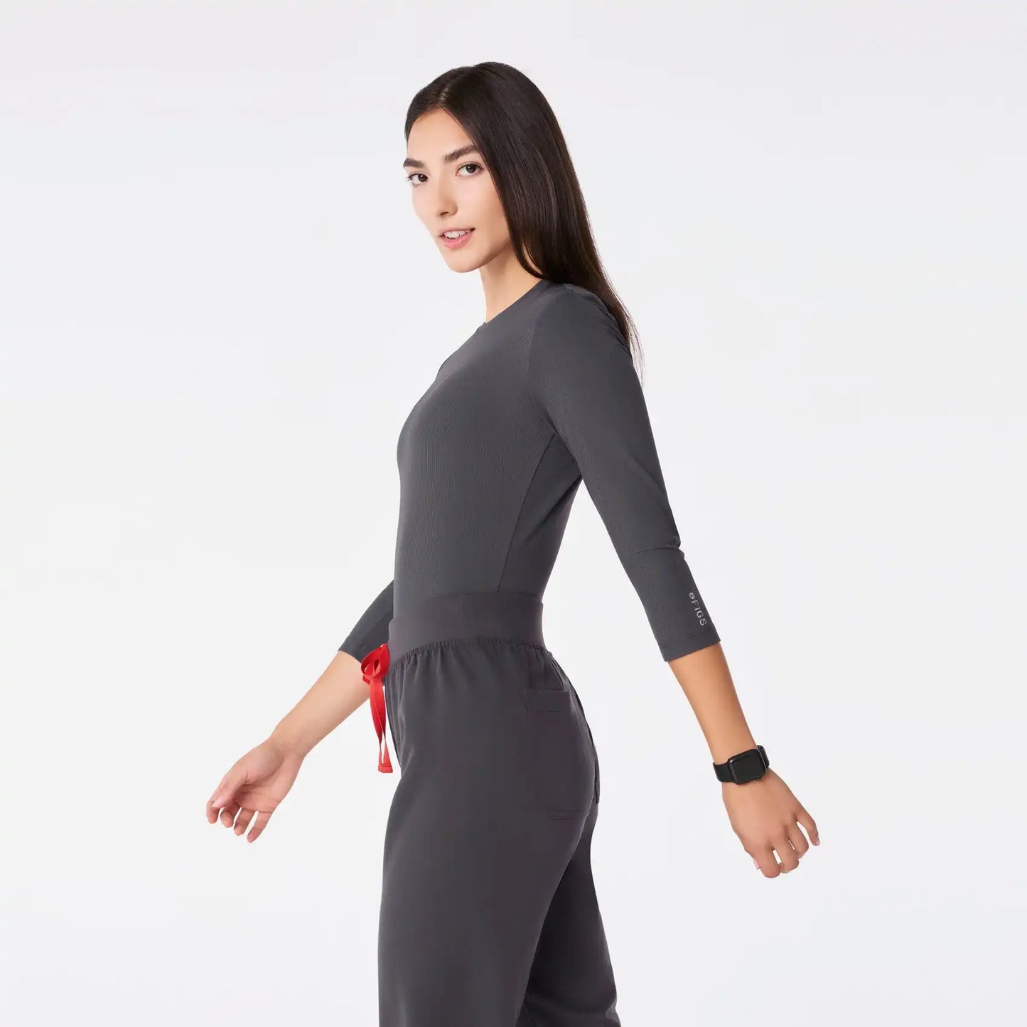 Palmer Ribbed ¾ Sleeve Underscrub