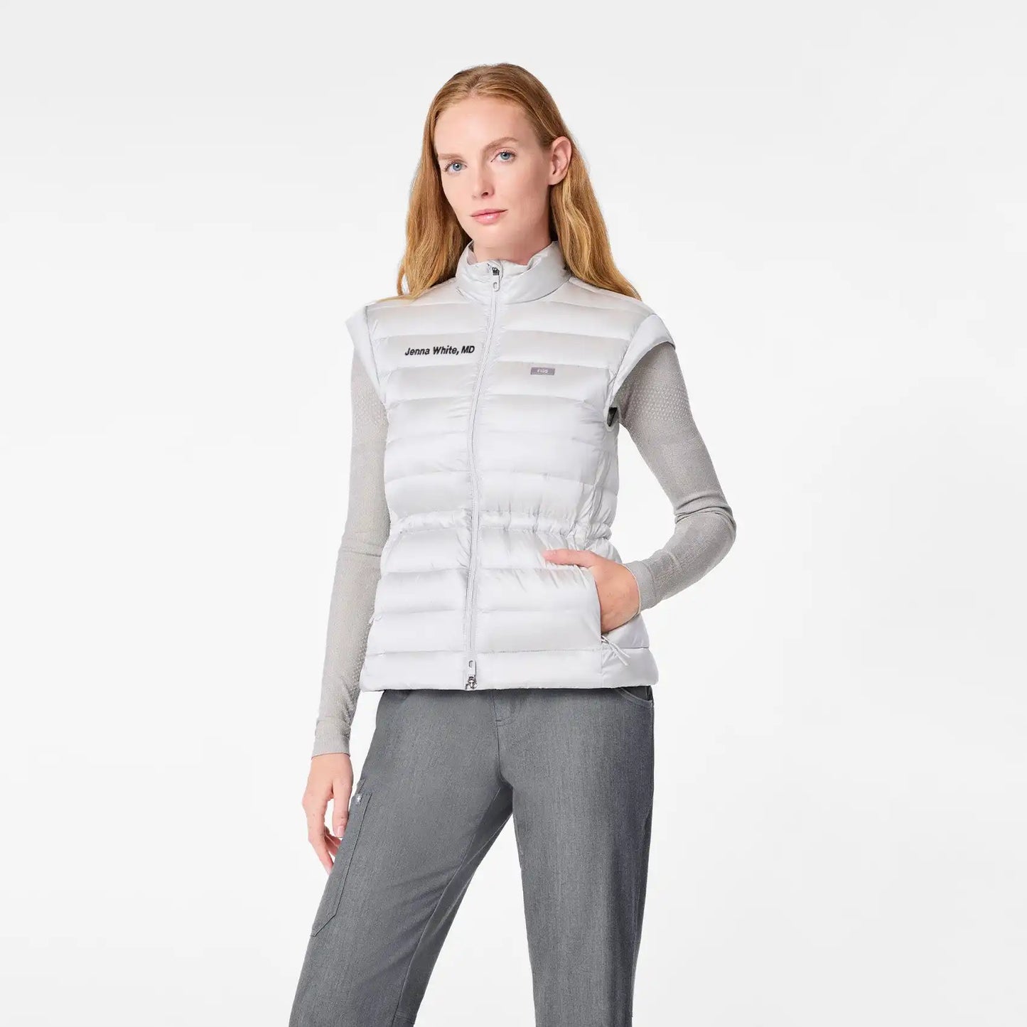 Metallic Puffer Vest