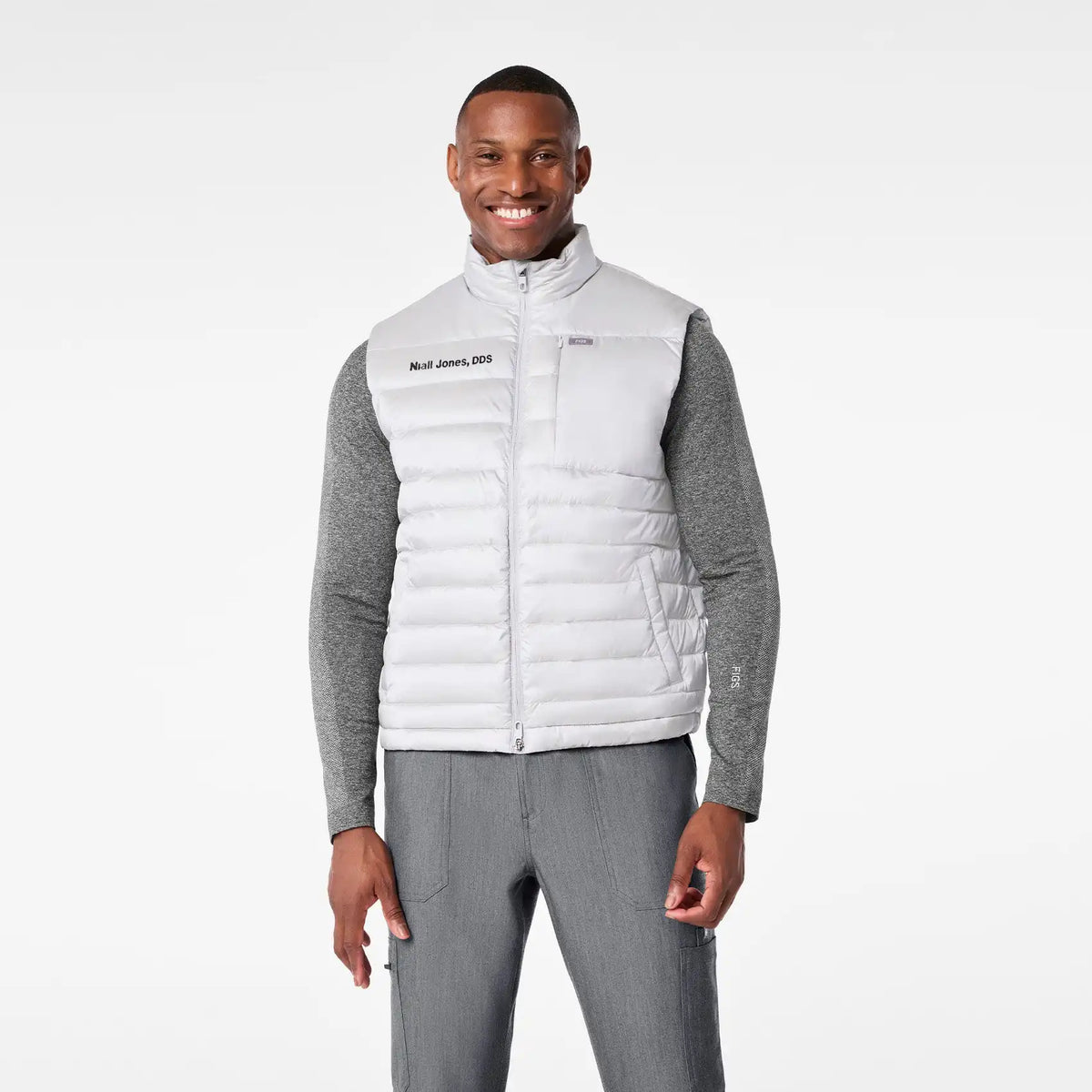 Metallic Puffer Vest