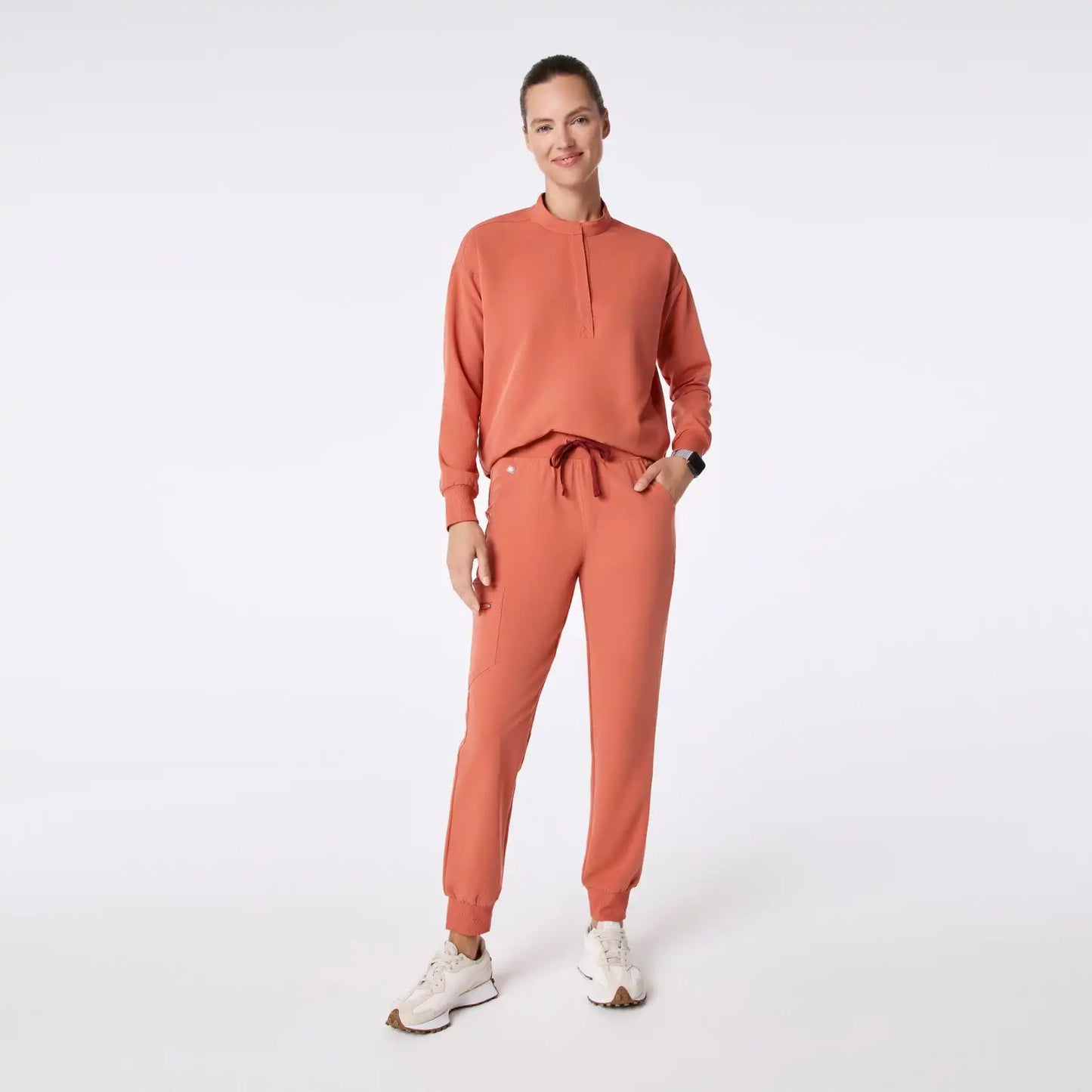 Rafaela Oversized Long-Sleeve Scrub Top™