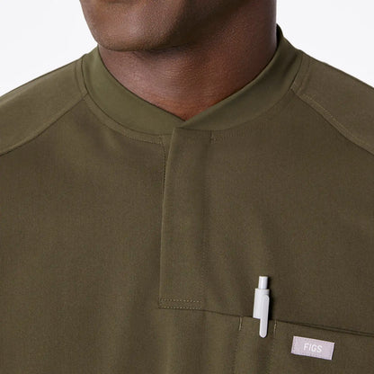 Stratton Henley Long-Sleeve Scrub Top