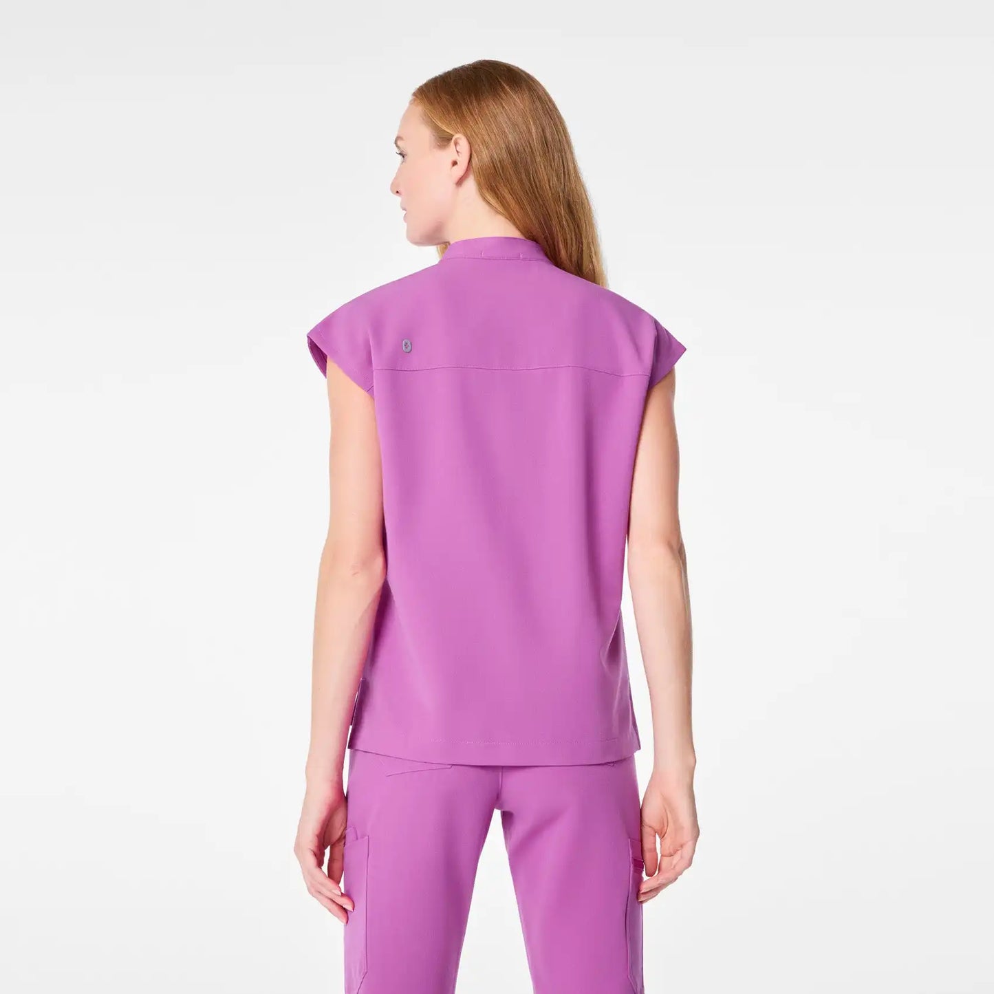 Payson Relaxed Henley Scrub Top