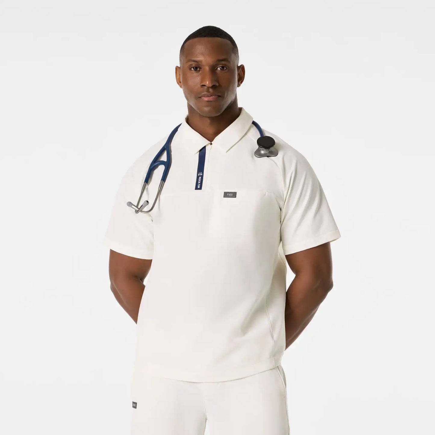 FIGS x Team USA Polo Scrub Top