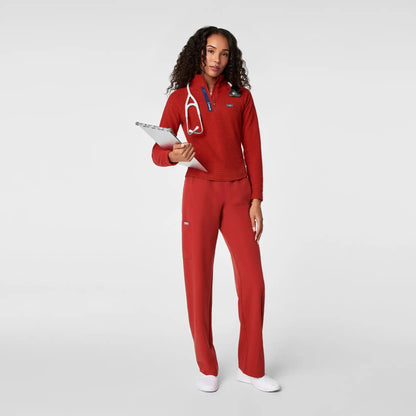 FIGS x Team USA Grid Fleece ¼ Zip Top