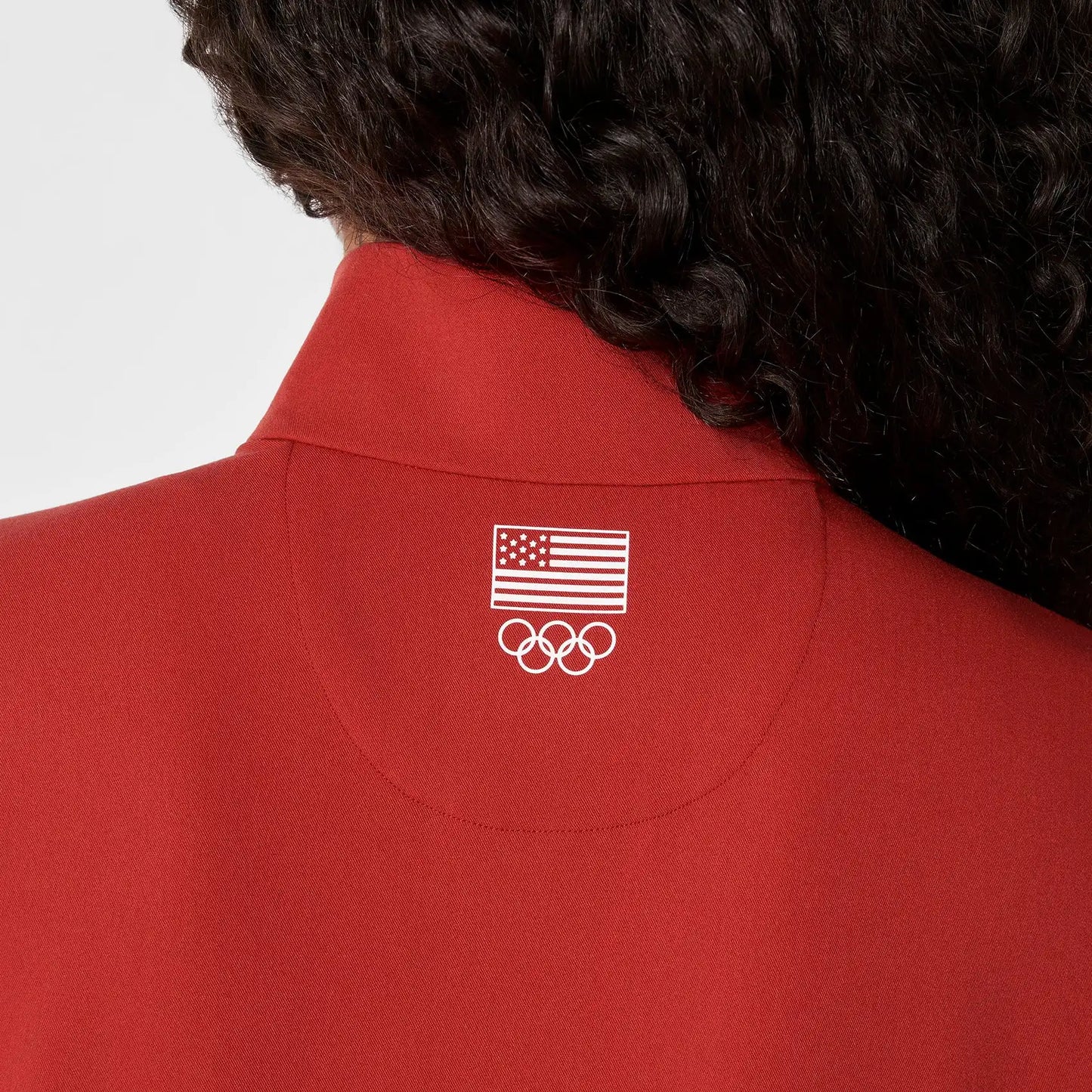 FIGS x Team USA Mock-Neck Scrub Top
