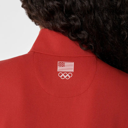 FIGS x Team USA Mock-Neck Scrub Top