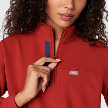 FIGS x Team USA Mock-Neck Scrub Top