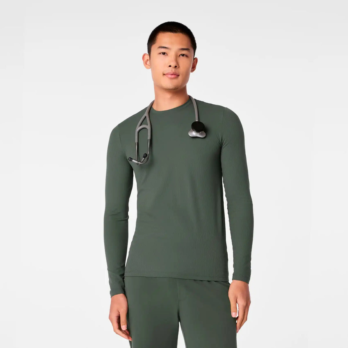 Thomas Ribbed Long-Sleeve Underscrub