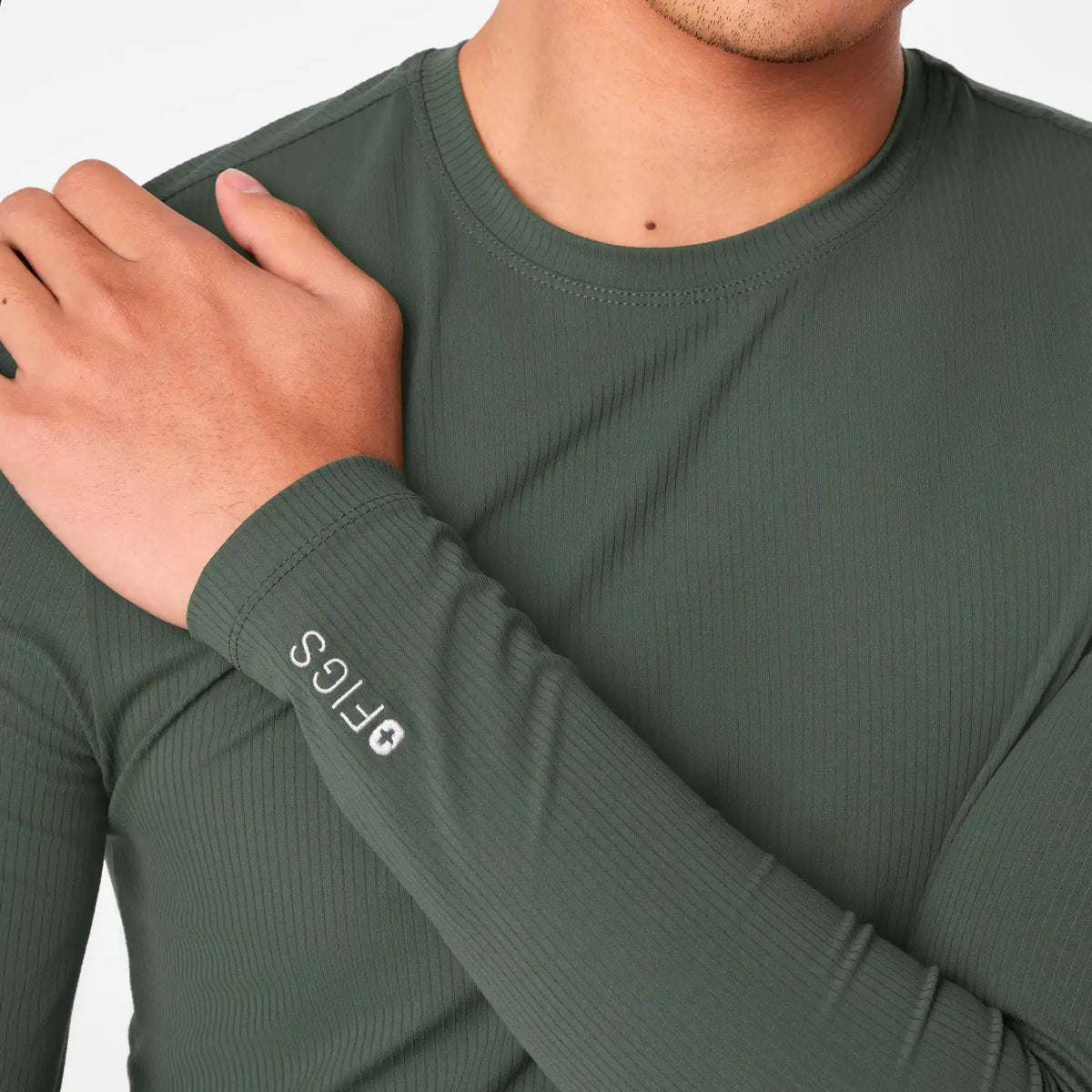 Thomas Ribbed Long-Sleeve Underscrub