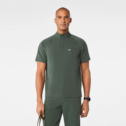 Timmons Mock-Neck Scrub Top
