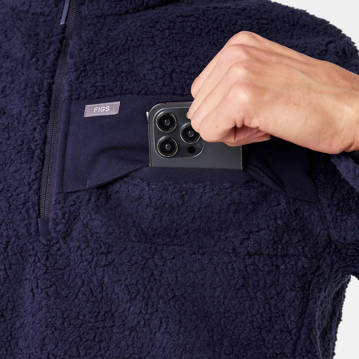 High-Pile Fleece Pullover