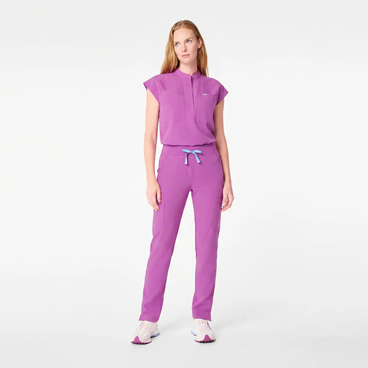 Payson Relaxed Henley Scrub Top