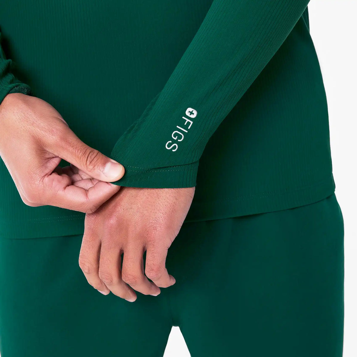 Thomas Ribbed Long-Sleeve Underscrub