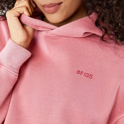 Hayden Vintage Wash Cropped Hoodie Sweatshirt