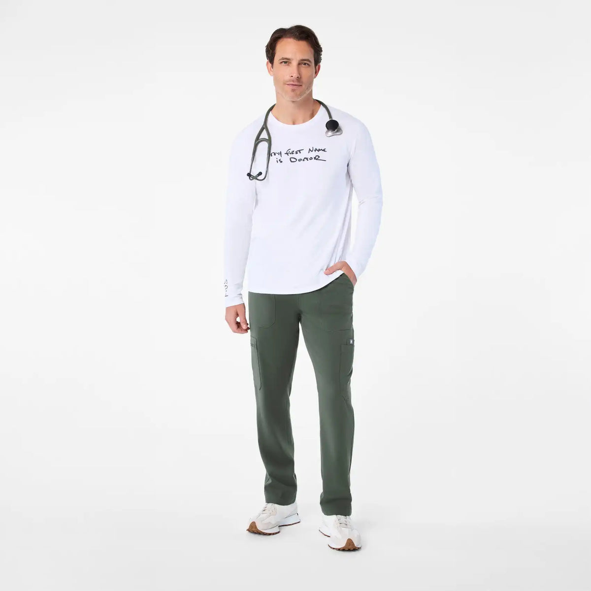 My First Name is Doctor Long-Sleeve Underscrub