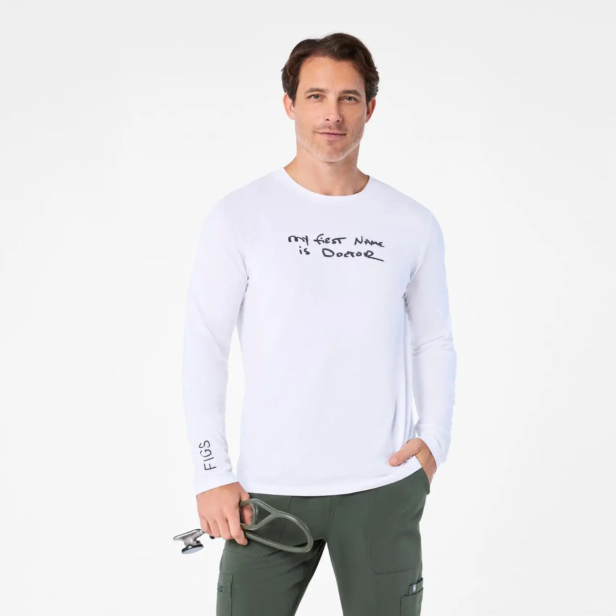 My First Name is Doctor Long-Sleeve Underscrub