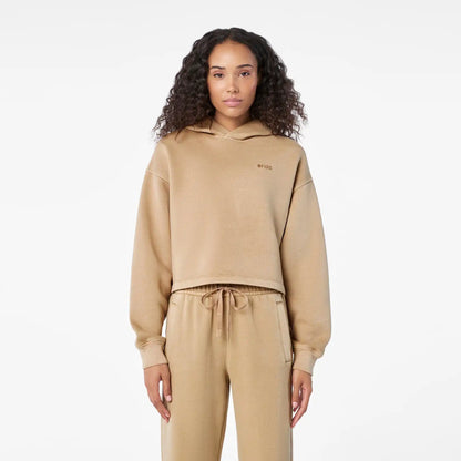 Hayden Vintage Wash Cropped Hoodie Sweatshirt
