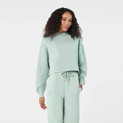 Hayden Vintage Wash Cropped Hoodie Sweatshirt