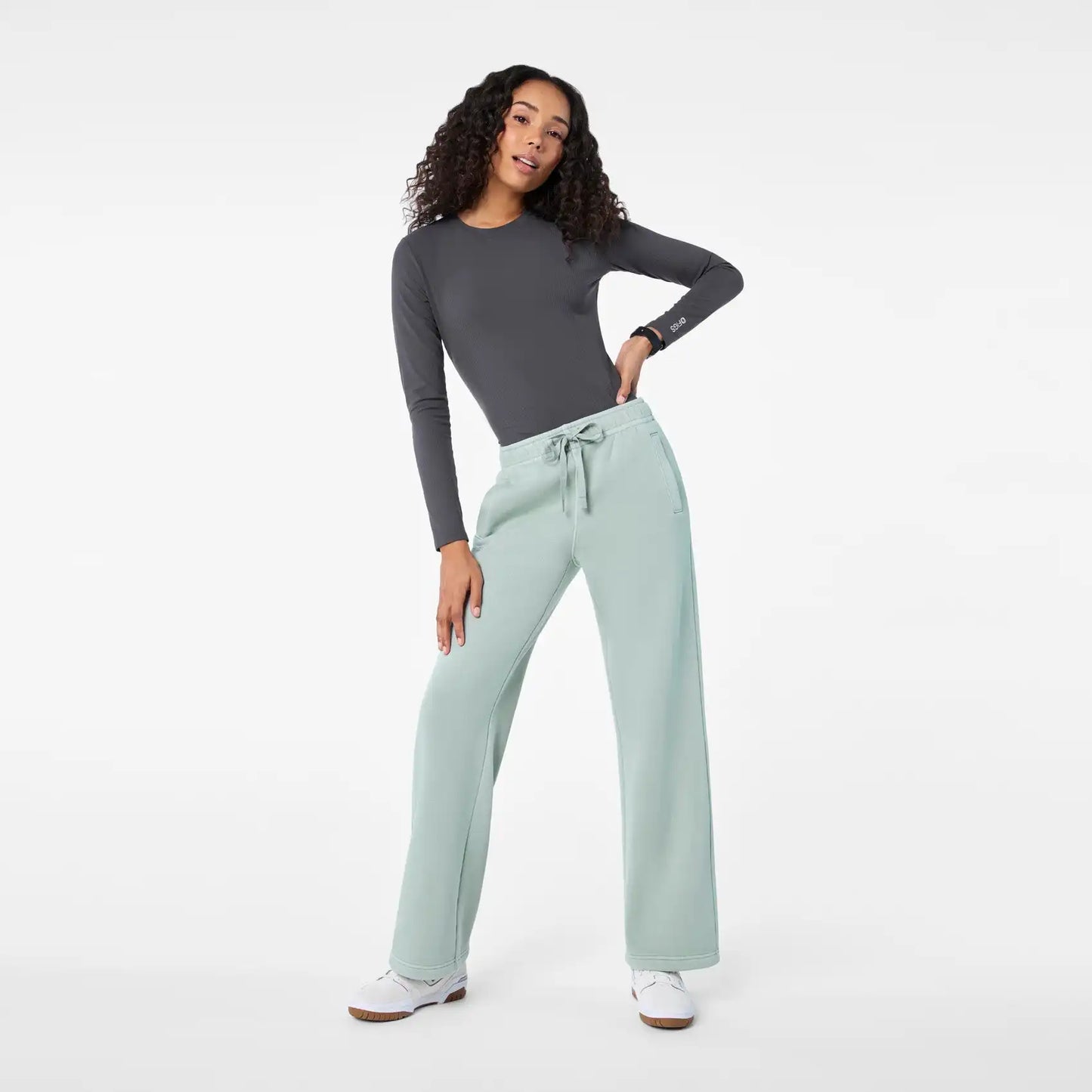 Hayden Vintage Wash Wide-Leg Sweatpants