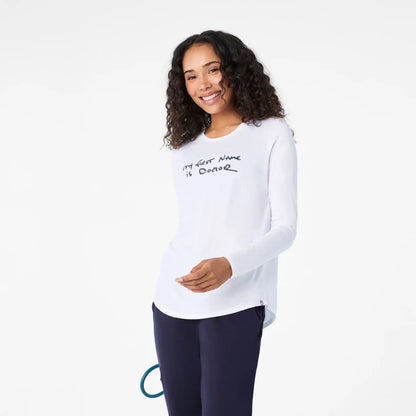 My First Name Is Doctor Long-Sleeve Underscrub