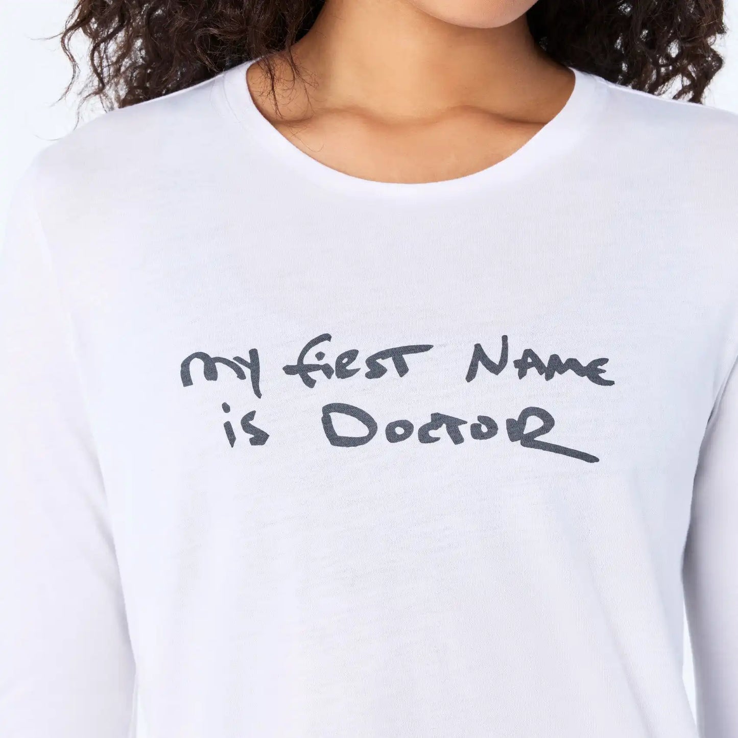 My First Name Is Doctor Long-Sleeve Underscrub