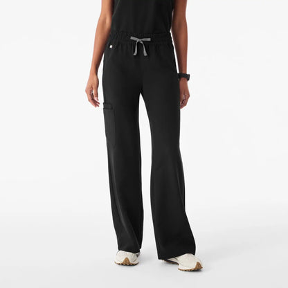 Isabel Ruched Wide-Leg Scrub Pant