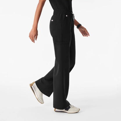 Isabel Ruched Wide-Leg Scrub Pant