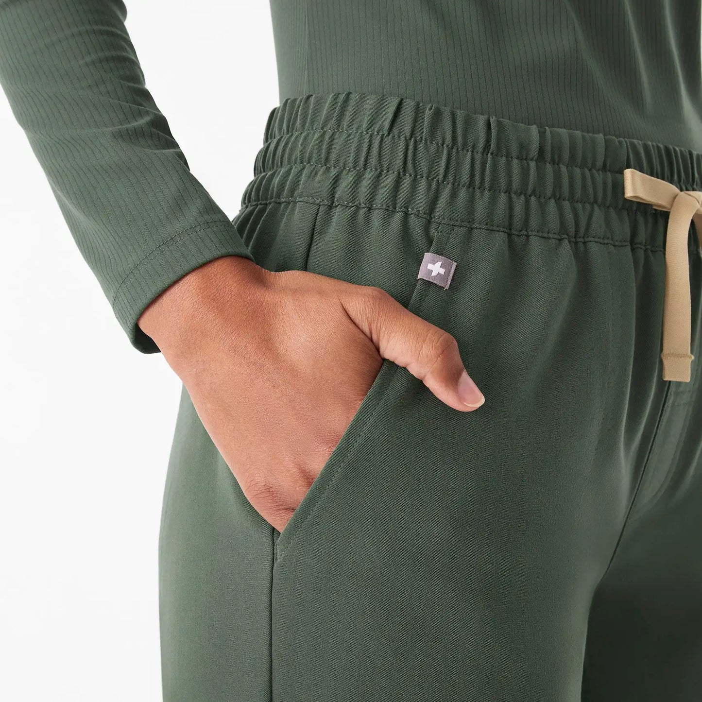 Isabel Ruched Wide-Leg Scrub Pant