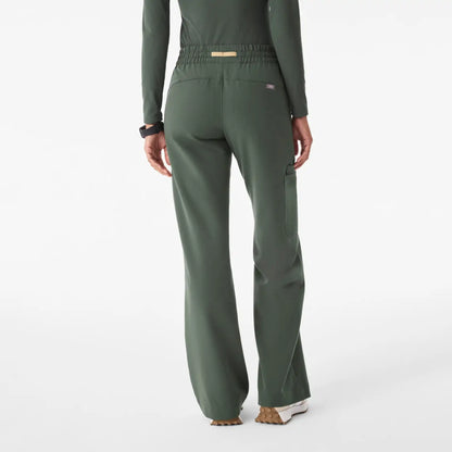 Isabel Ruched Wide-Leg Scrub Pant